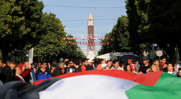 Tunisian demonstrators